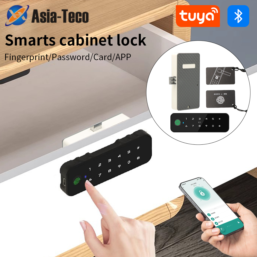 Smart Door Lock - Tuya Bluetooth умный деревянный шкаф замок