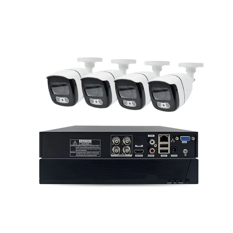 Security Ip Camera - Комплект системы видеонаблюдения: 4-канальный AHD DVR,