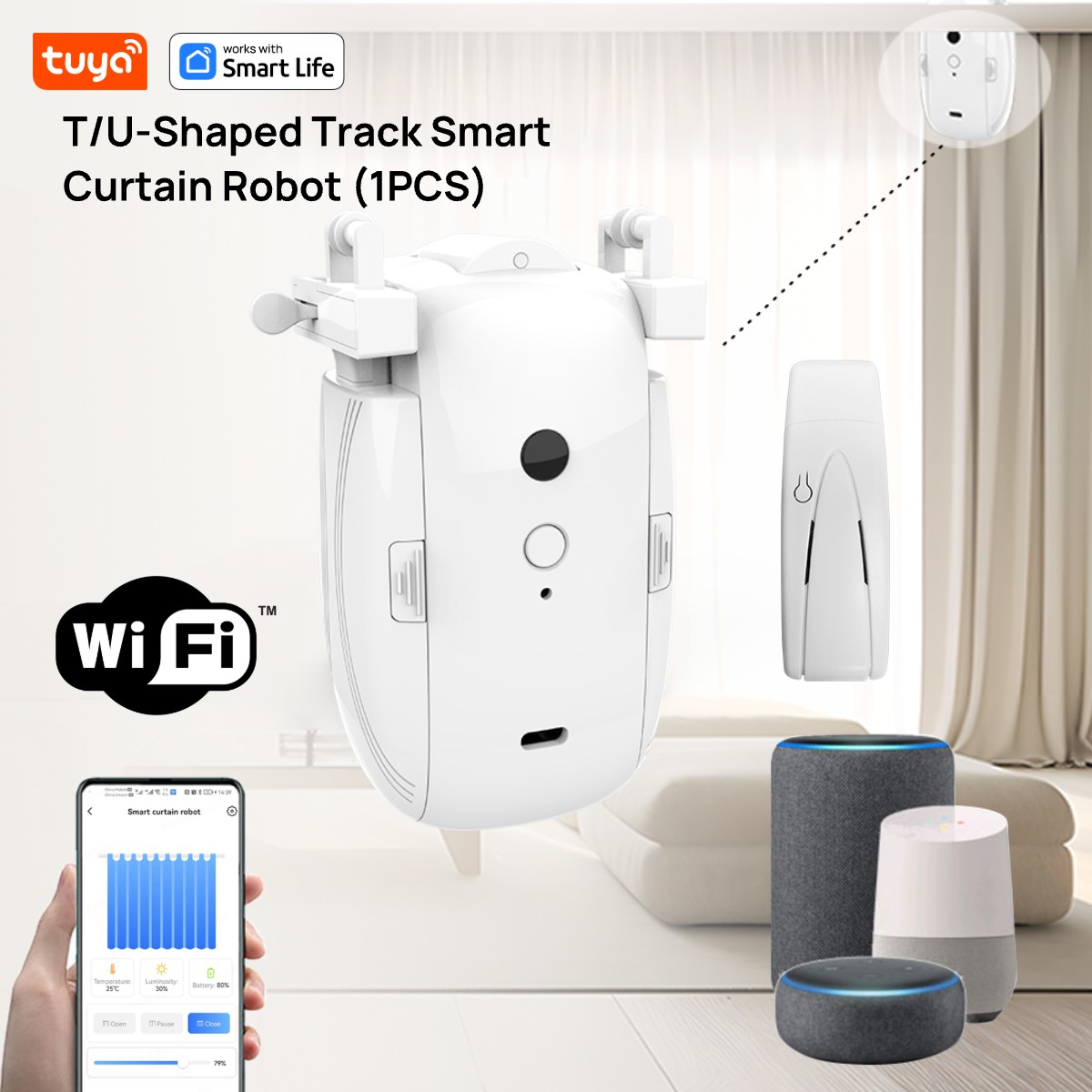 Smart Home Zentrale - Робот Tuya Smart WiFi Curtain Robot