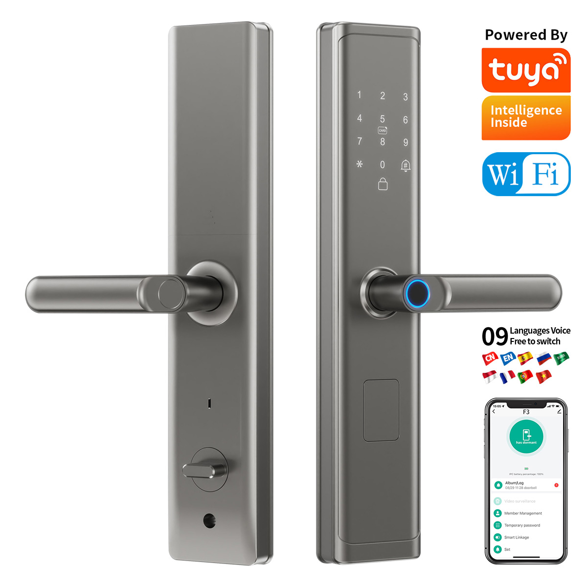 Smart Door Lock - Умный цифровой замок Tuya Wifi TTlock