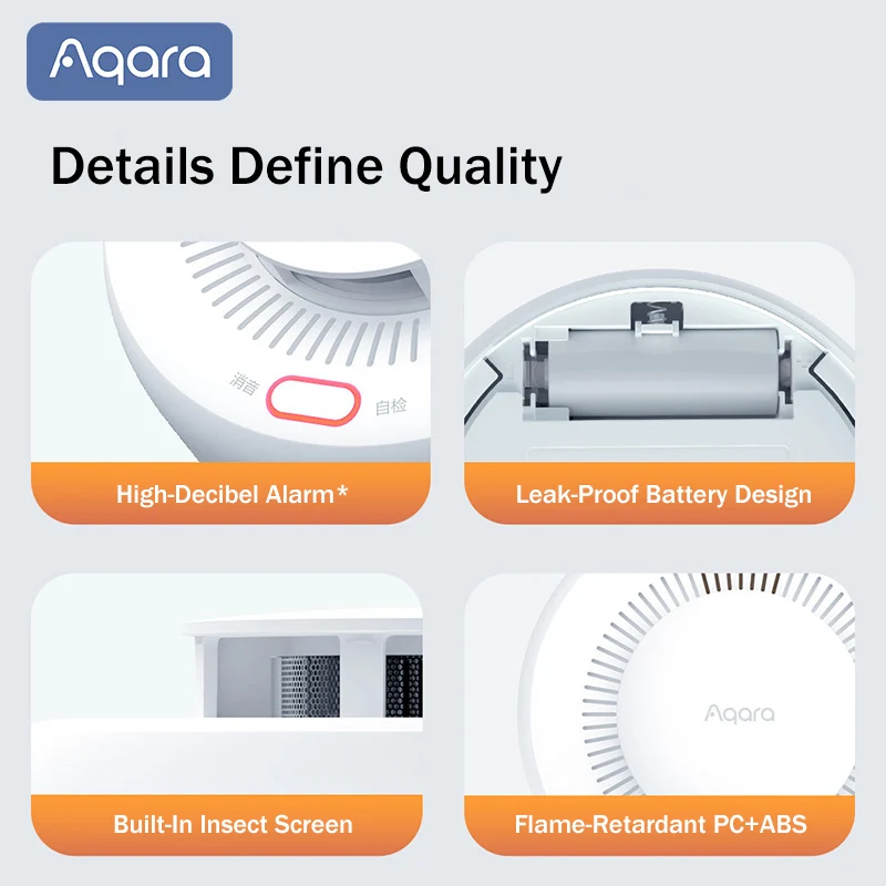 Датчик дыма Aqara Matter, пожа – обзор и цена Smart Home Apple