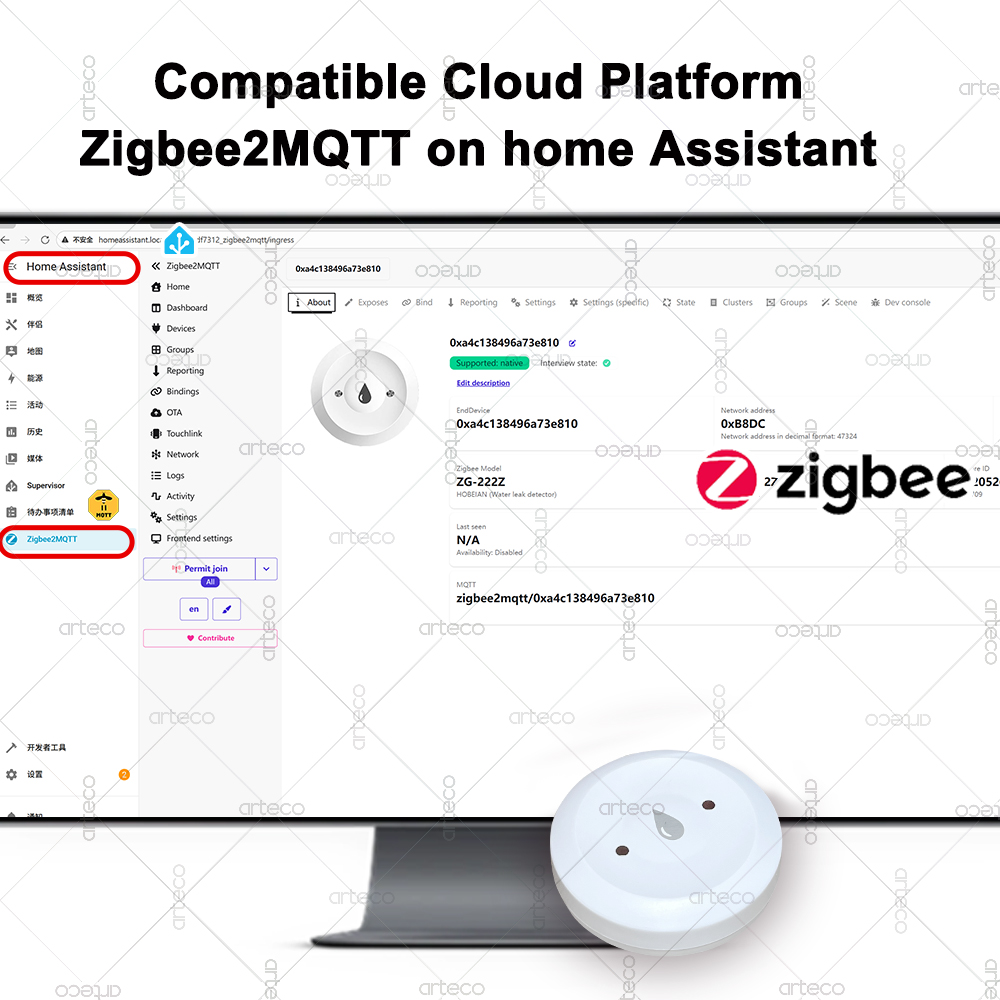 Умный датчик воды Tuya Zigbee, – обзор и цена Smart Home Zentrale