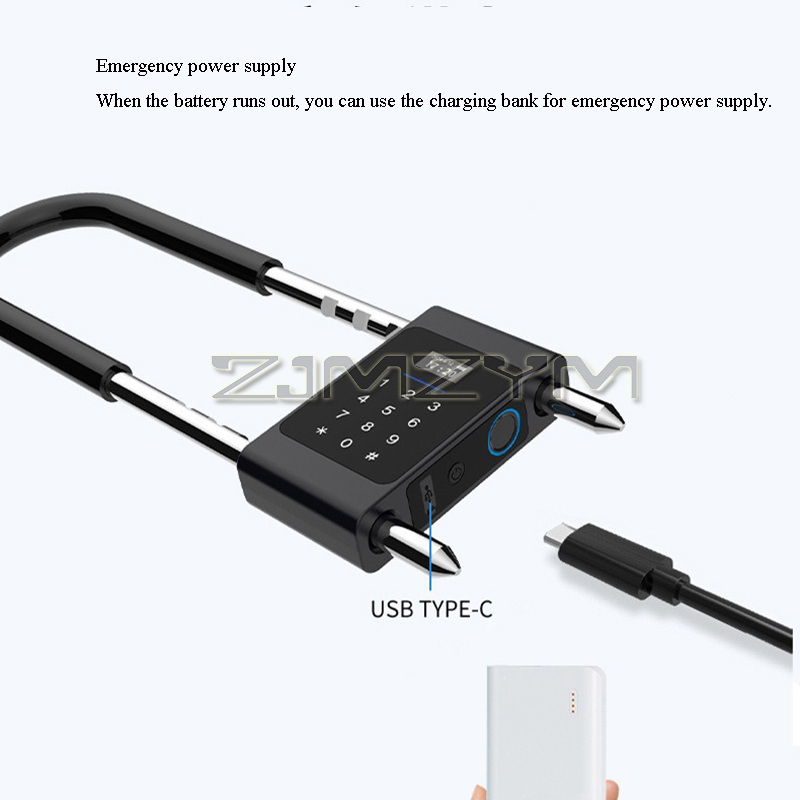 U-образный замок с отпечатком  – обзор и цена Smart Door Lock