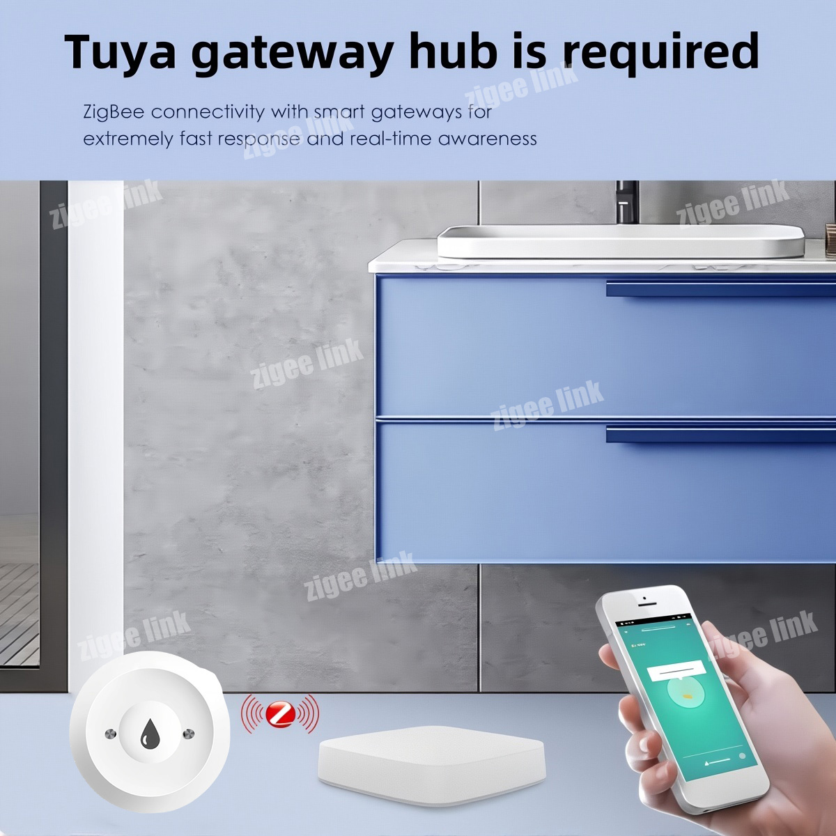 Датчик воды ZigBee 3.0: Умный  – обзор и цена Smart Home Zentrale